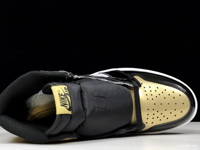 High 1 Retro Air Toe 861428-007 Glod Jordan 0608